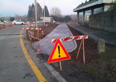 Prende forma la nuova rotonda su corso Italia