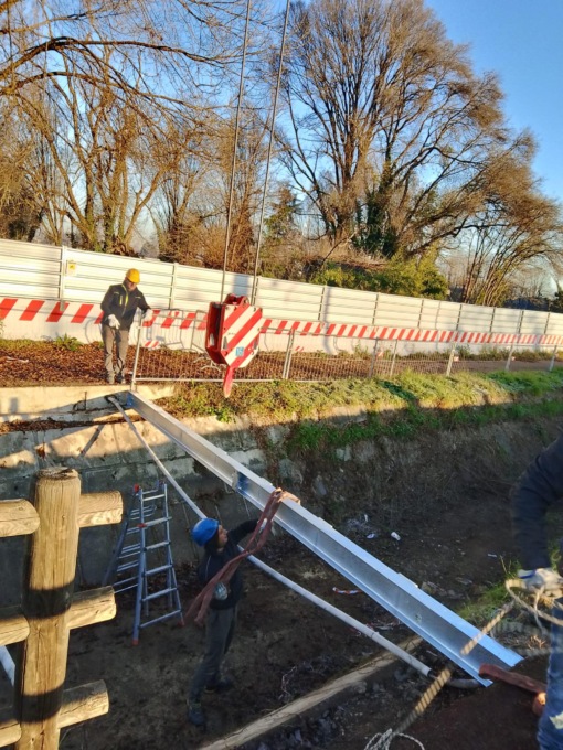 Viale Piemonte, partiti i lavori per la nuova passerella ciclopedonale