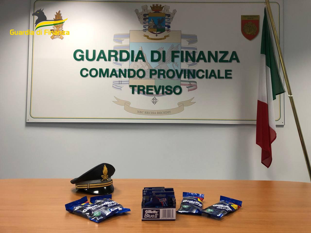 Guardia di Finanza sequestrate lamette da barba Gillette contraffatte