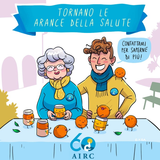 Sabato 25 gennaio tornano in piazza le “Arance della salute” di Airc
