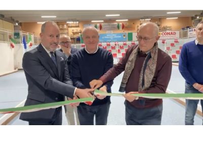 Bocciodromo comunale, taglio del nastro per  le nuove corsie da gioco