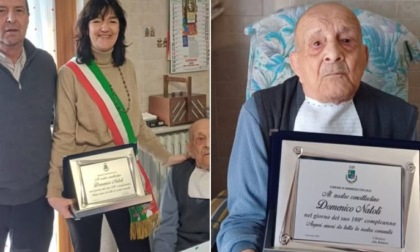 Vermezzo: gli auguri speciali a nonno Domenico per il suoi 100 anni