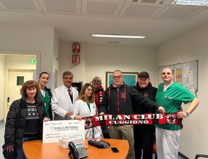Il Milan Club Cuggiono regala tre tablet al reparto di Chirurgia pediatrica