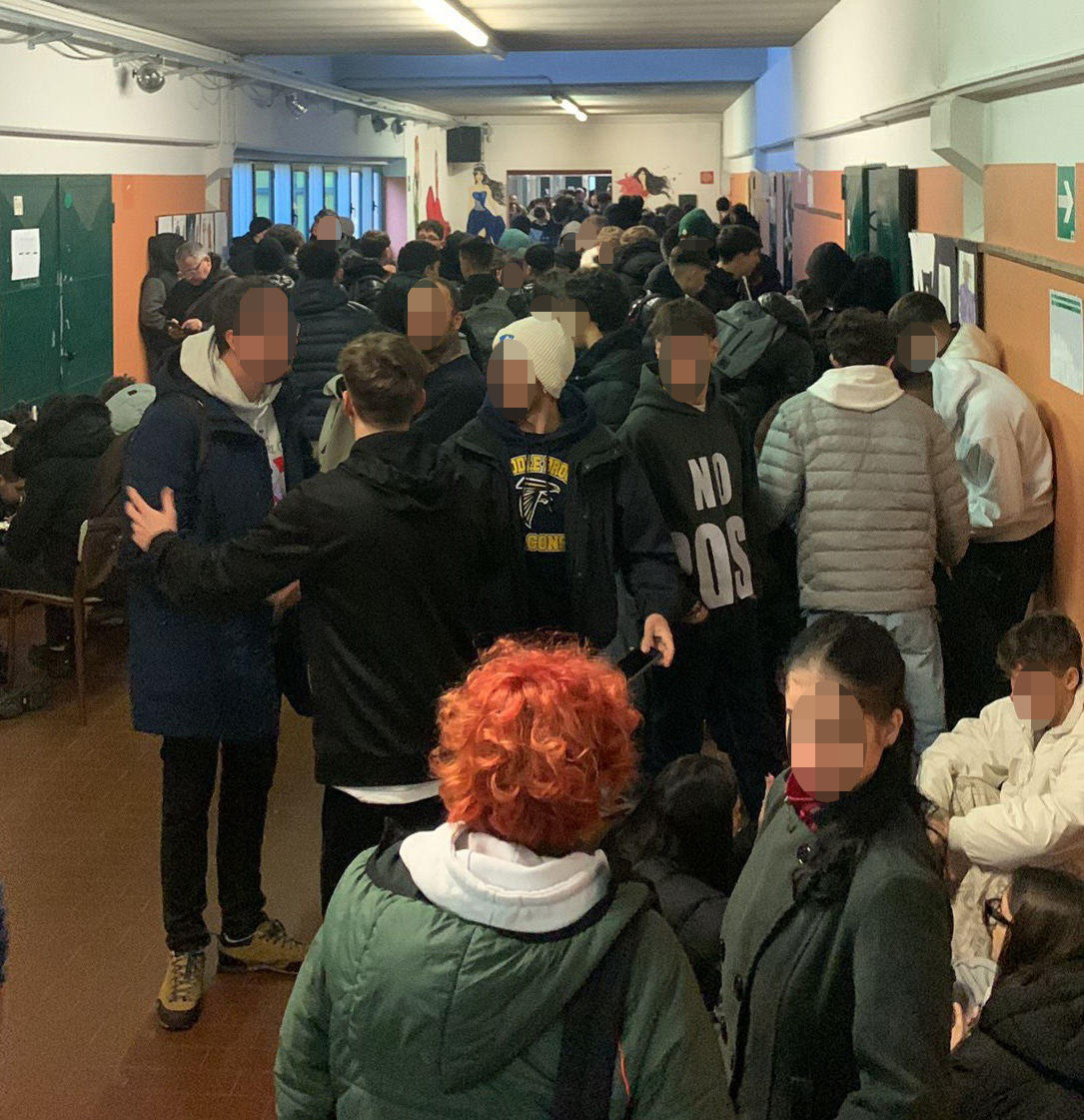 inveruno-sit-in per riscaldamento istituto marcora