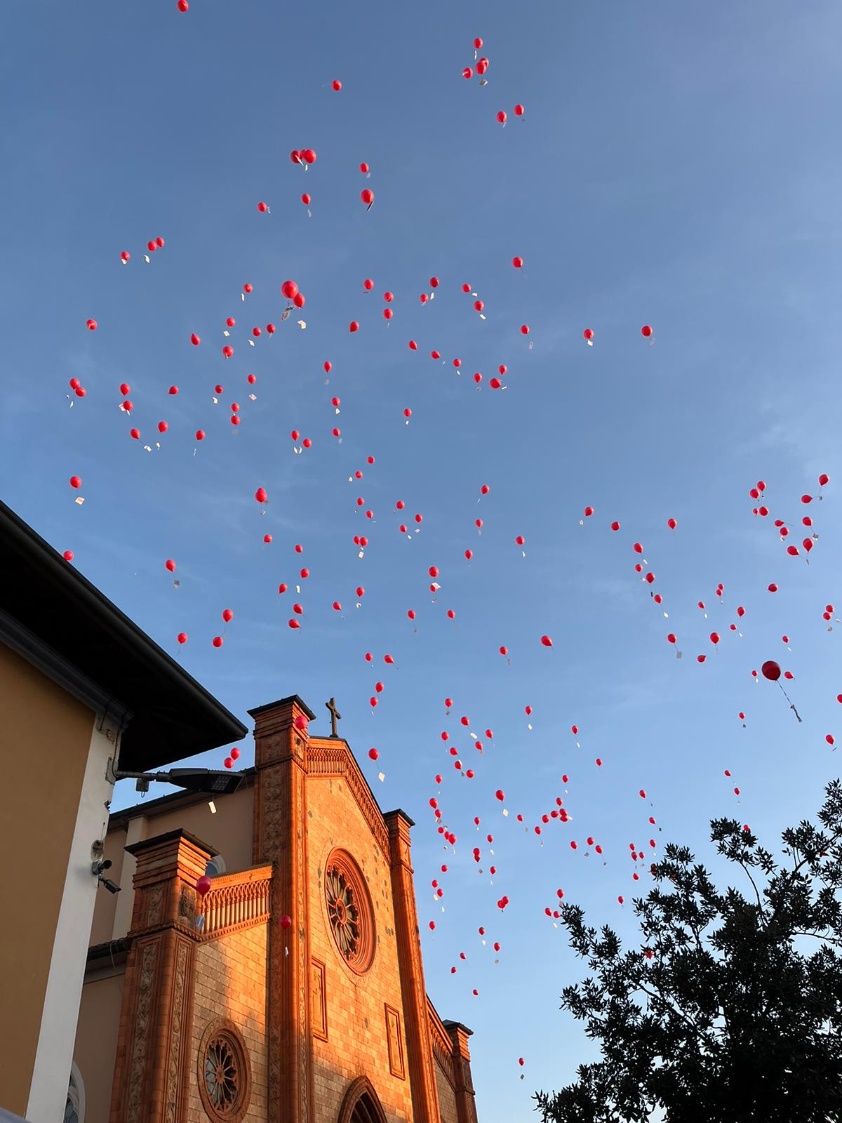 villa cortese - regalo di natale dopo lancio palloncino