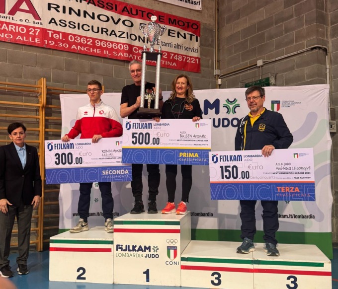 Campionato italiano cadetti judo: il Bu Sen consegue un prestigioso premio