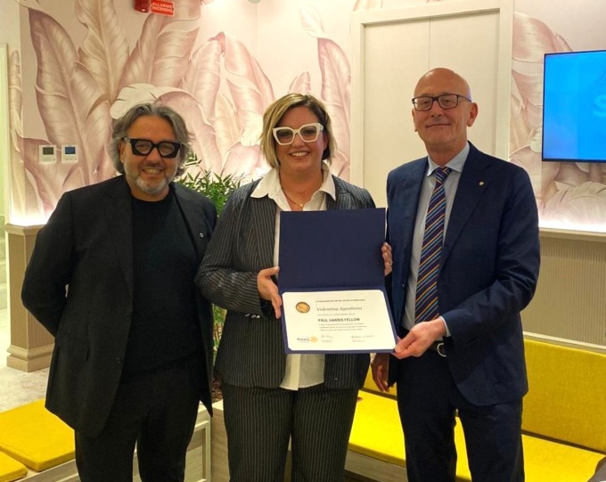 Il Rotary conferisce il premo Paul Harris all’imprenditrice Valentina Agostinini