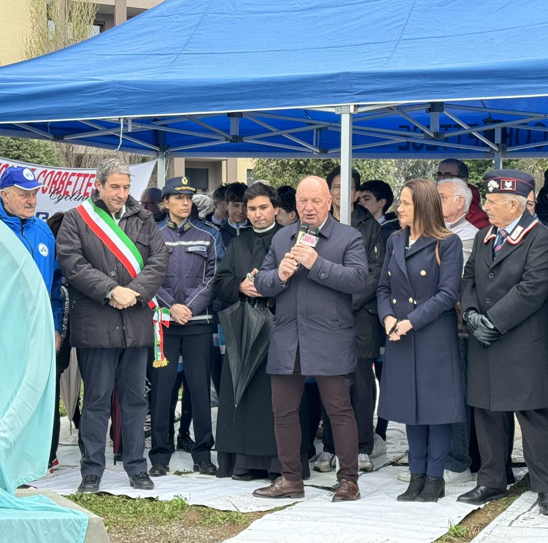 Corbetta inaugurazione Monumento al ciclismo Equipe corbettese 11