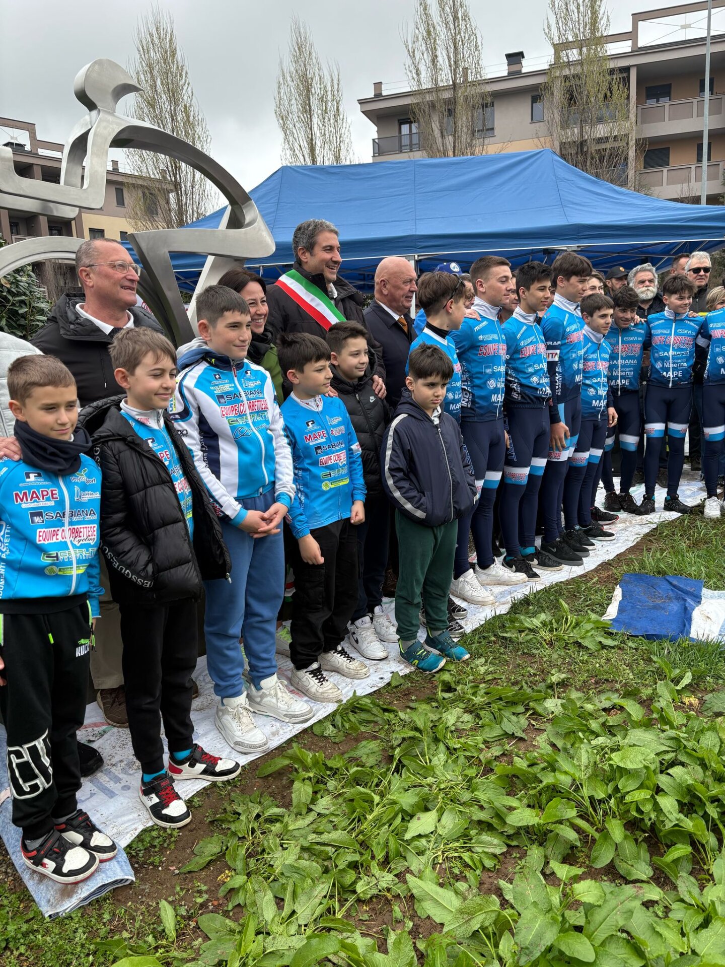 Corbetta inaugurazione Monumento al ciclismo Equipe corbettese 3