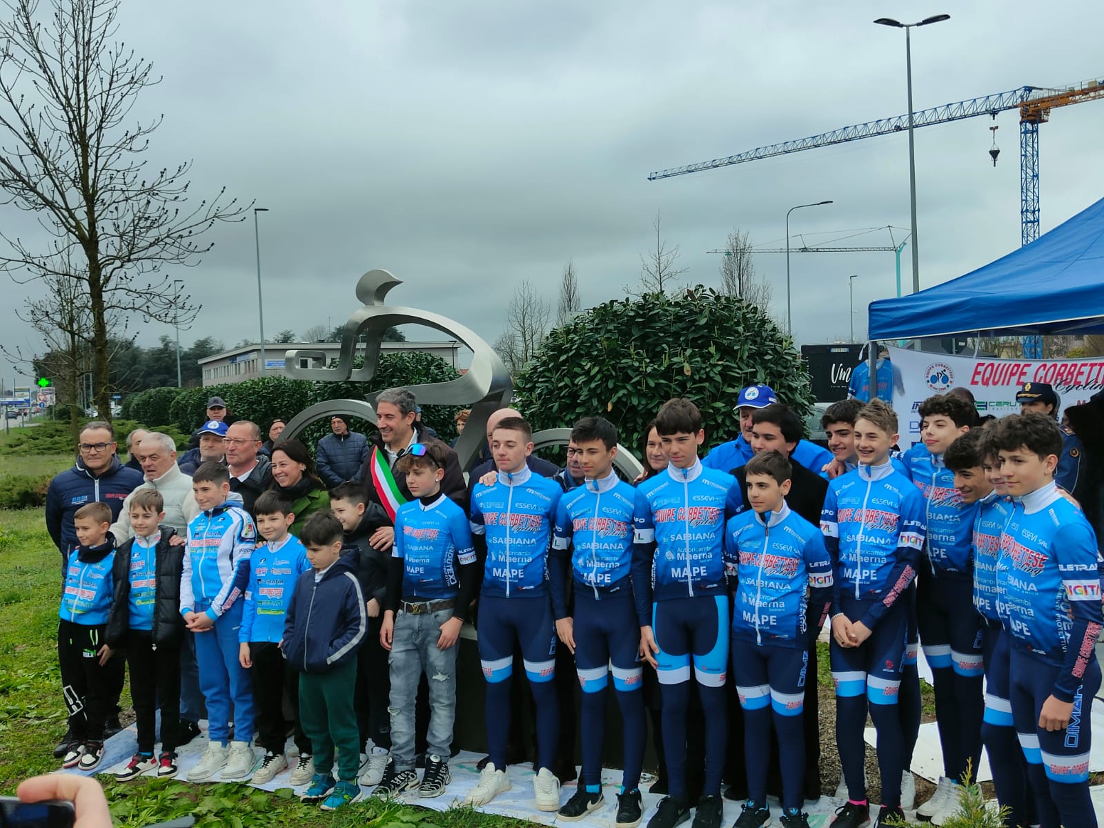 Corbetta inaugurazione Monumento al ciclismo Equipe corbettese 4