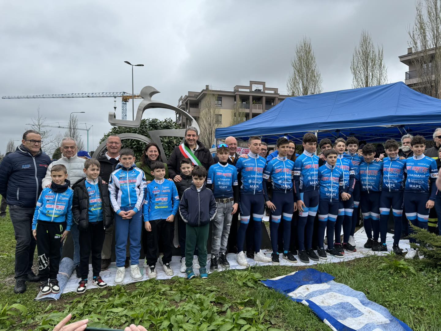 Corbetta inaugurazione Monumento al ciclismo Equipe corbettese 5