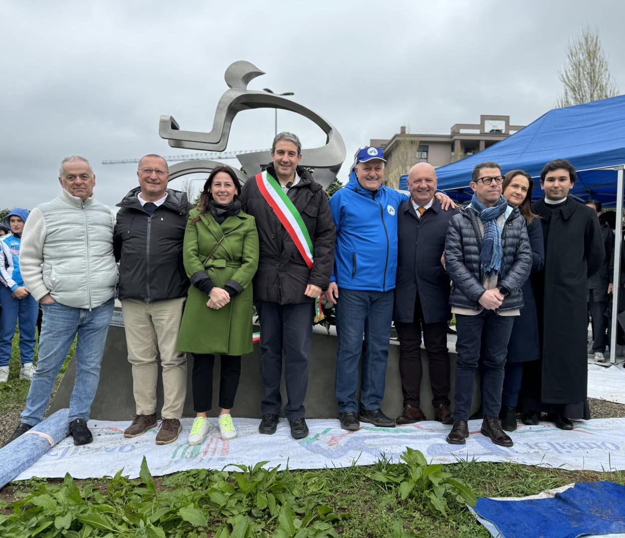 Corbetta inaugurazione Monumento al ciclismo Equipe corbettese 6