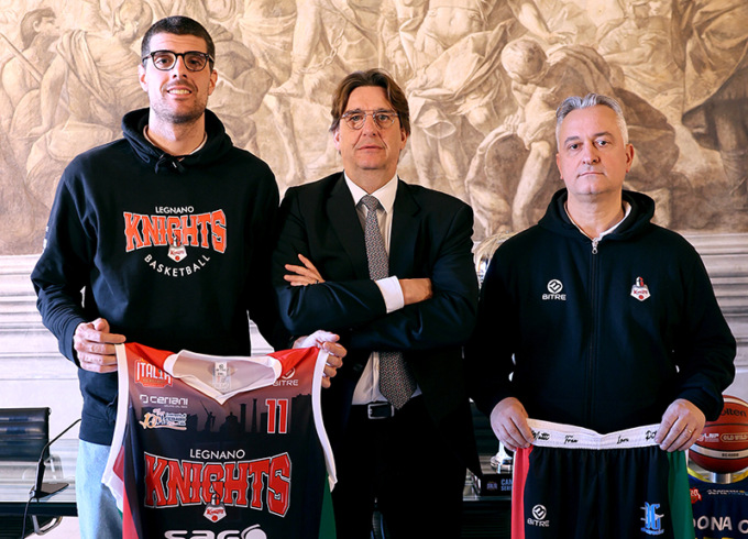I Knights Legnano alla presentazione della Coppa Italia 2025