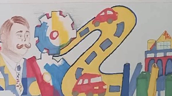 Gli studenti del Dell’Acqua realizzano un murale in memoria dell’ex sindaco Fabio Vignati