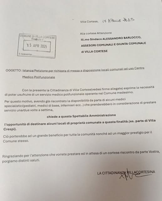 Seicento firme per attrarre nuovi medici: la missiva inviata al Comune