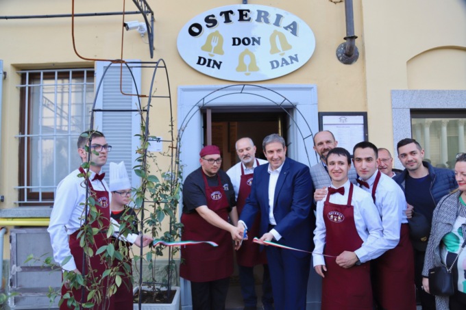 Inaugurata l’Osteria inclusiva Din Don Dan