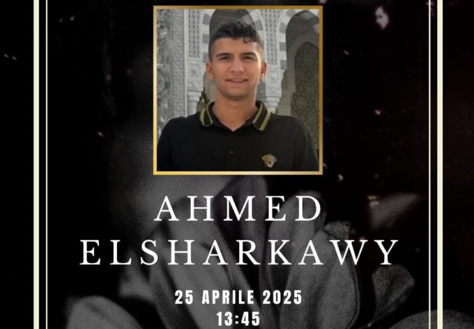 Venerdì la città rende omaggio a Ahmed