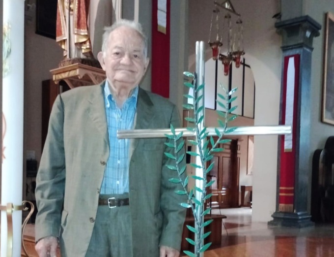 Un’altra opera donata alla chiesa dallo scultore Vito Mele