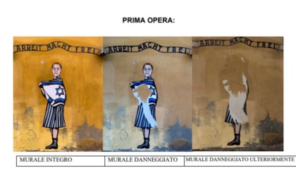 Murale con Liliana Segre danneggiato: denunciato un 35enne