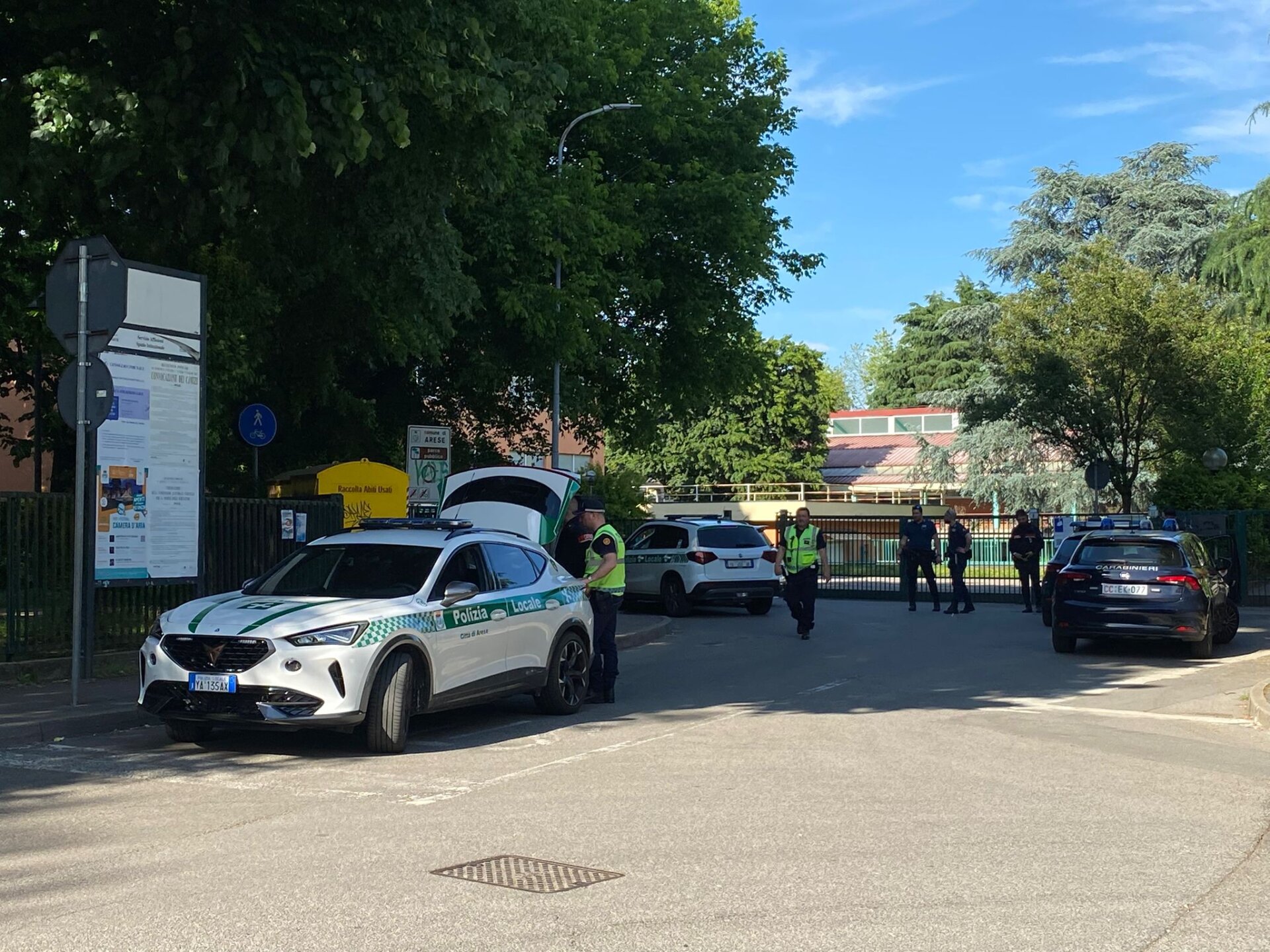 Arese incidente dopo un inseguimento