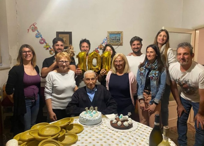 Ha compiuto 101 anni Ortensio Barolo, il più anziano del paese