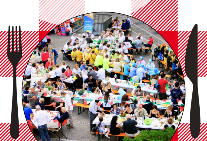 In piazza torna la cena conviviale di tutti i colori