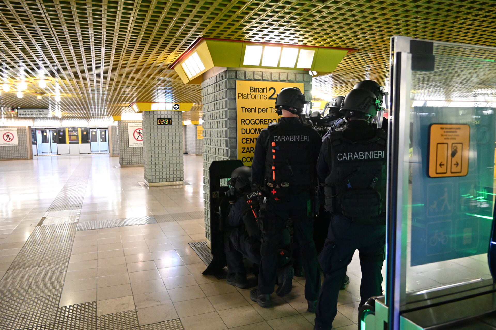 Esercitazione antiterrorismo metropolitana
