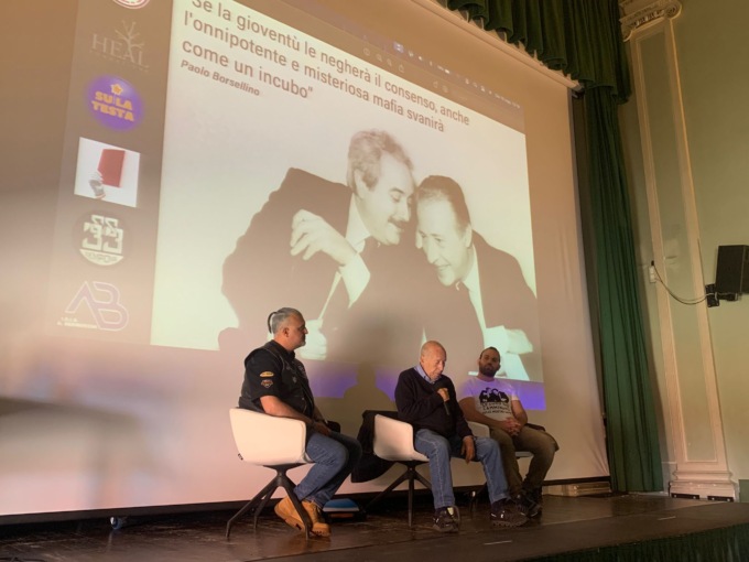 Salvatore Borsellino in visita dagli studenti del Bernocchi