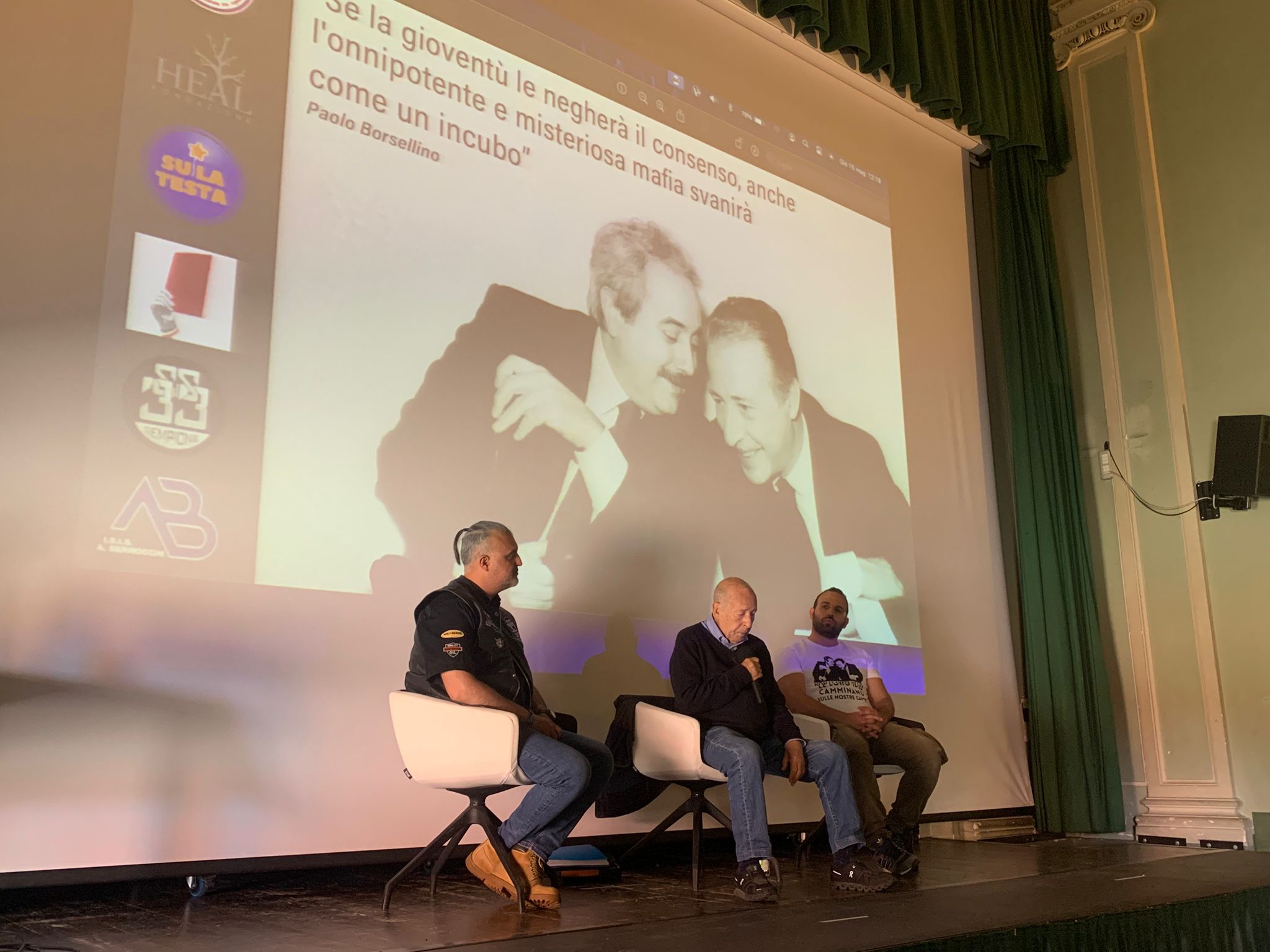 Salvatore Borsellino in visita al Bernocchi di Legnano