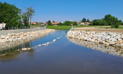 Taglio del nastro per le vasche di laminazione sul fiume Olona