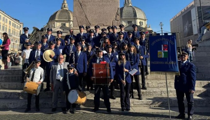 La banda di Passirana ha suonato per il nuovo Papa Leone XIV