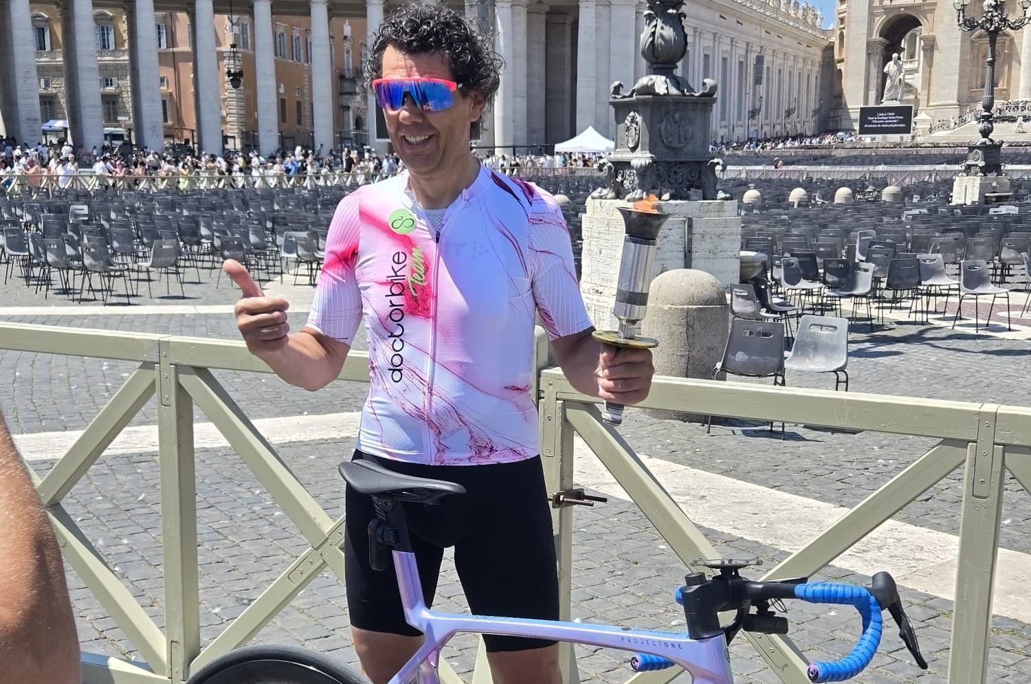 Boffalora Ciclofiaccolata da Roma a Boffalora Massimo Calcaterra 6