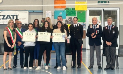 Premiate tre studentesse al concorso dell'Arma dei Carabinieri