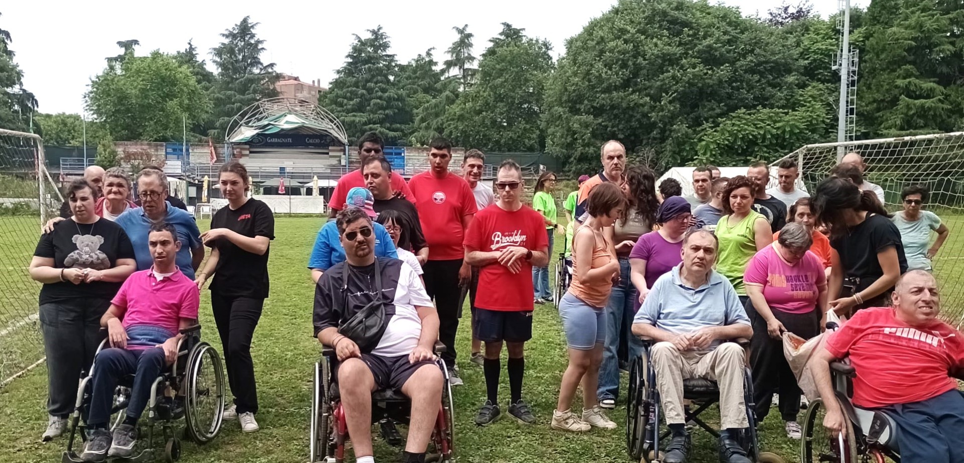 Partita di calcio disabili
