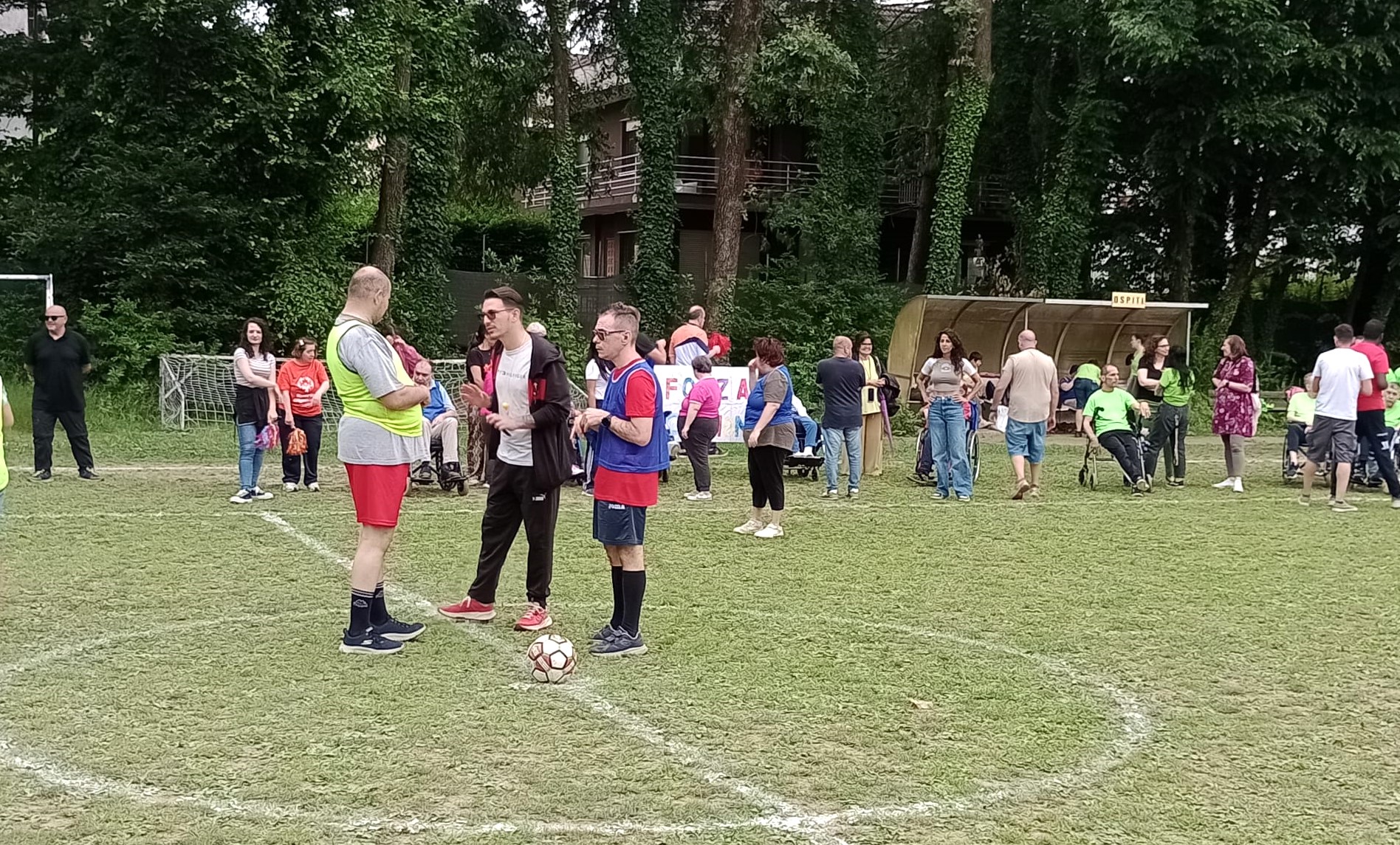 Partita di calcio disabili