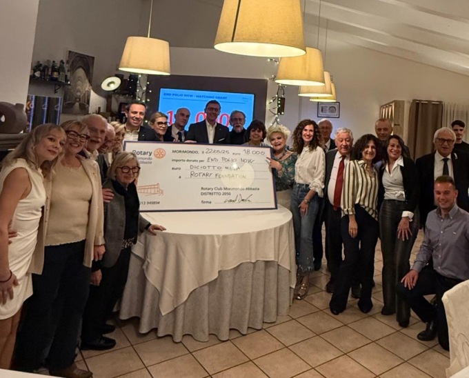 Rotary dona 18mila euro per debellare la polio