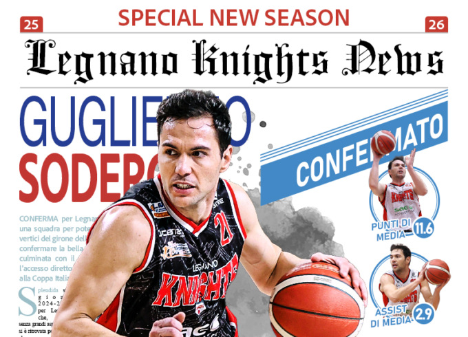 E’ arrivata la conferma di Sodero per i Knights