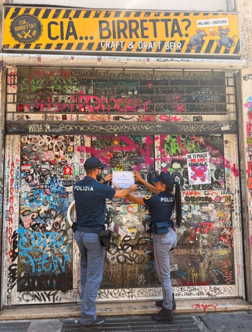 Chiuso per 10 giorni dalla Polizia: spaccio nel locale