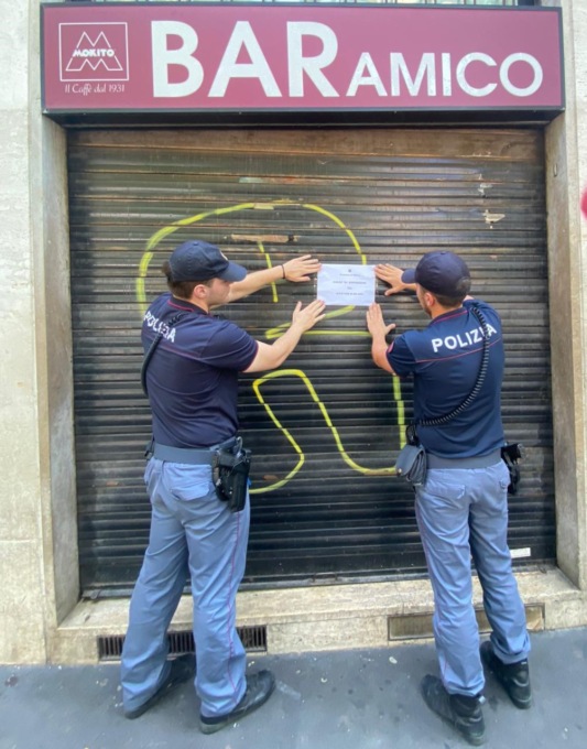 Il Questore di Milano chiude il “Bar Amico”