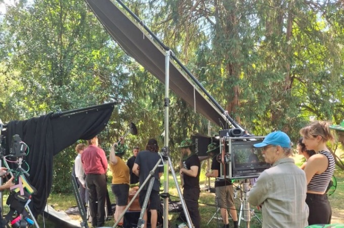 Il parco di Villa Annoni diventa un set cinematografico
