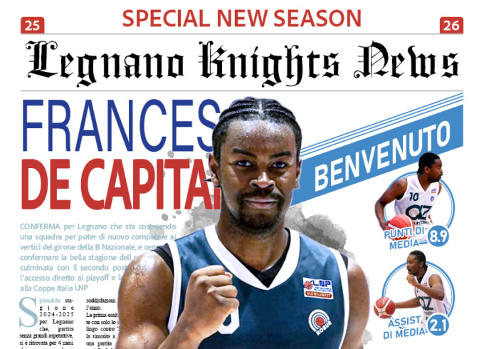 De Capitani si unisce ai Knights