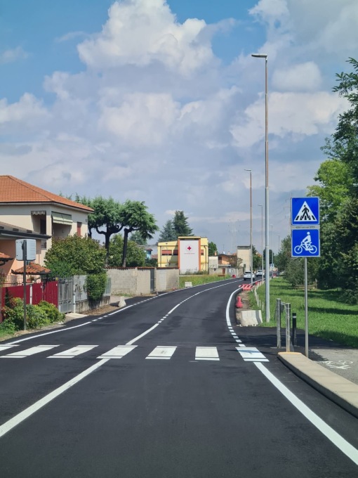 Nuovo manto stradale tra Nerviano e Parabiago