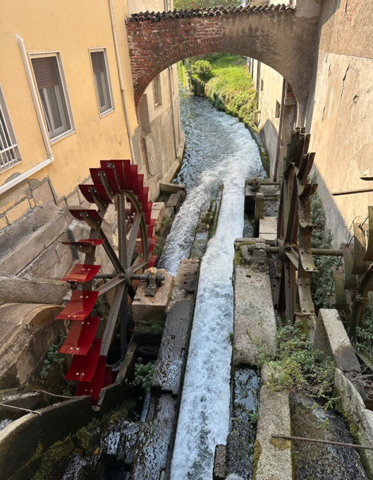 È tornata a nuova vita  la storica Ruota  della «Rungia Murin»