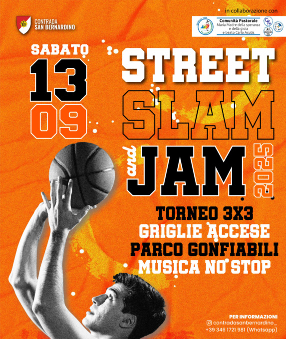 Una giornata all’insegna dello sport con “Street slam and jam”