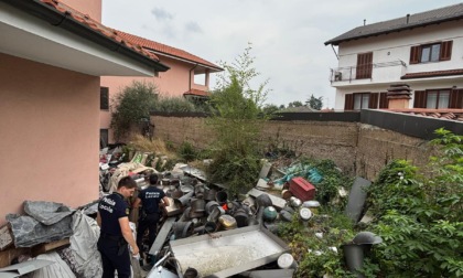 Tonnellate di rifiuti in cortile a Cornaredo, sequestro e denunce