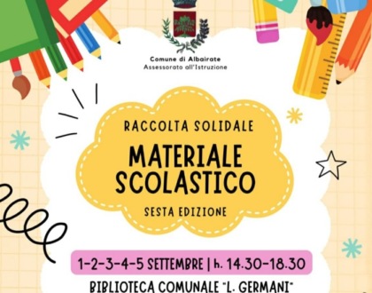Raccolta solidale di materiale scolastico