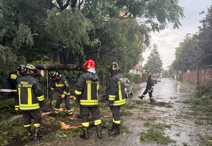 Maltempo nel pomeriggio: alberi caduti e sottopassi allagati