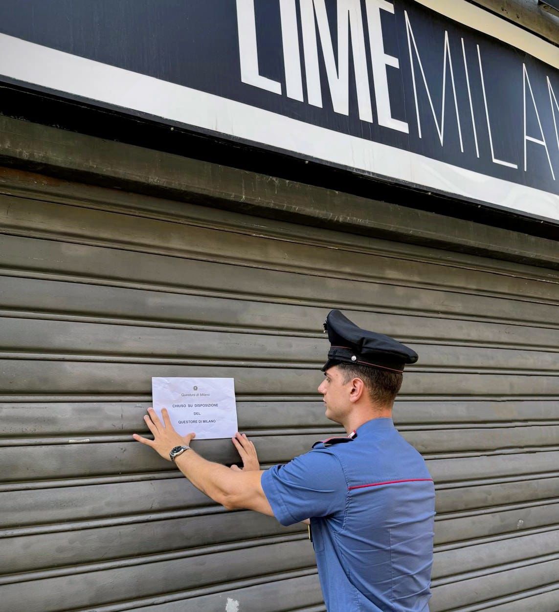 Risse e aggressioni: chiuso per 10 giorni il “Lime Milano”