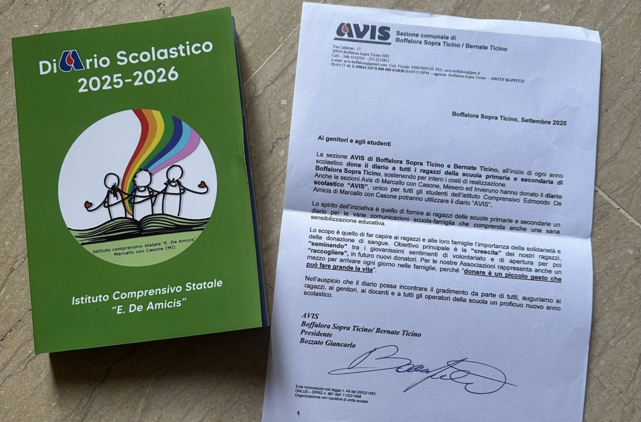 Diario Avis per tutti gli alunni