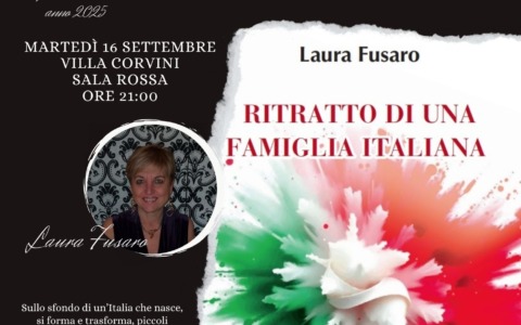 “Ritratto di una famiglia italiana”: Laura Fusaro al centro dell’incontro con l’autore in Villa Corvini